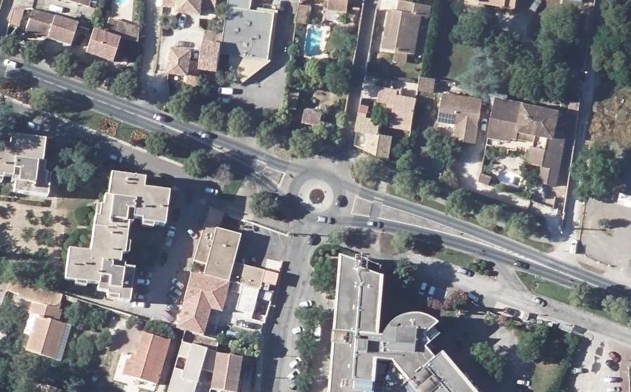 Vue aérienne du Avenue de Farciennes