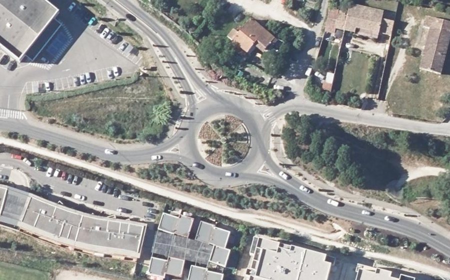 Vue aérienne du Rond-Point du Languedoc