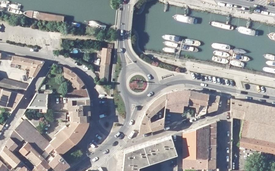 Vue aérienne du Quai de la Paix