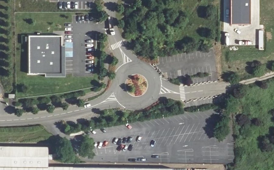 Vue aérienne du Chemin de Clermont à Epineuse