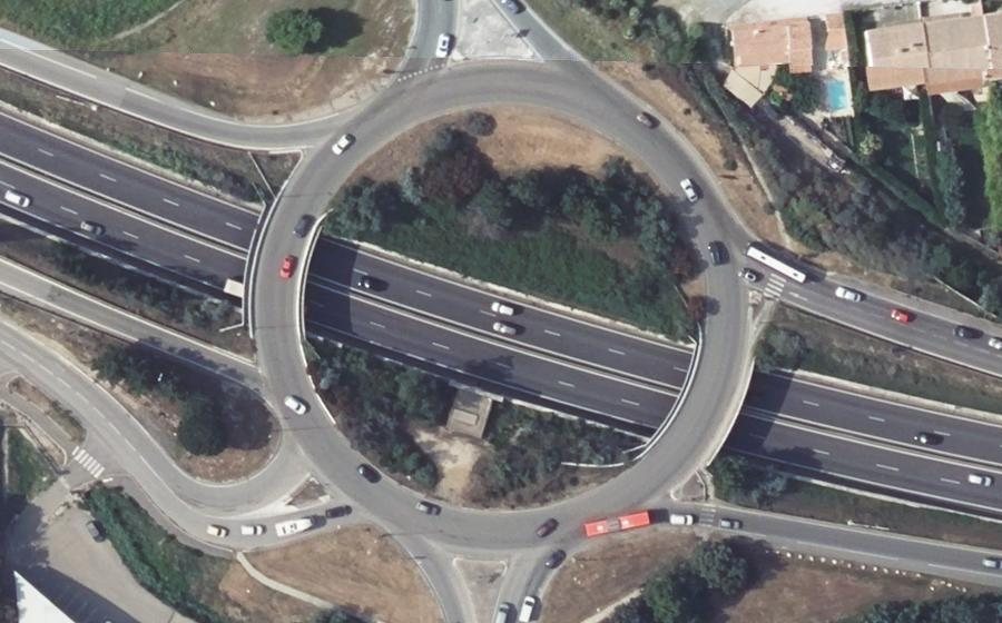 Vue aérienne du Rond-Point du Vitier