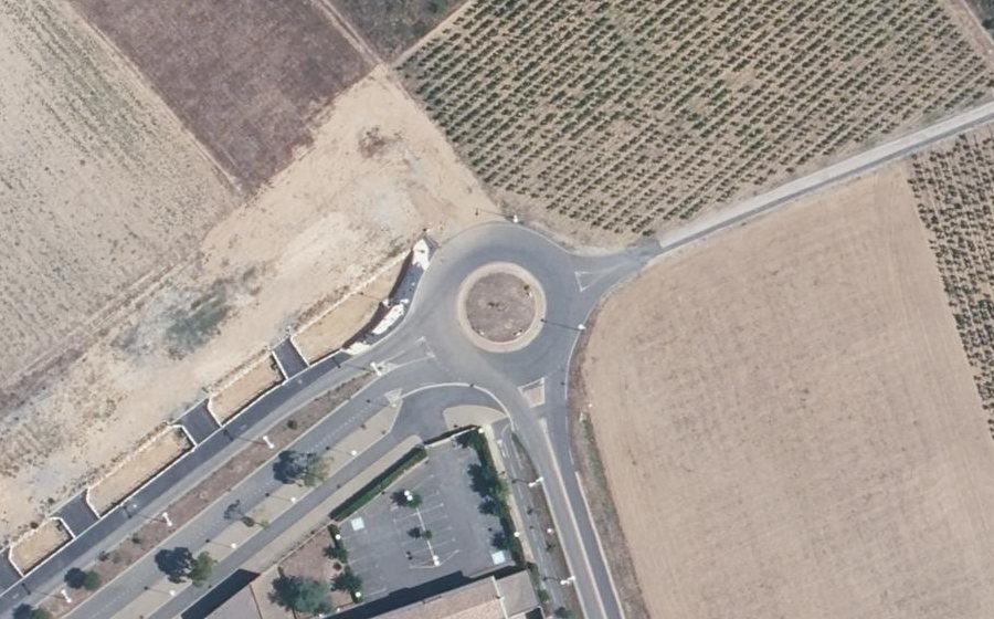 Vue aérienne du Rond-Point Gisèle Halimi