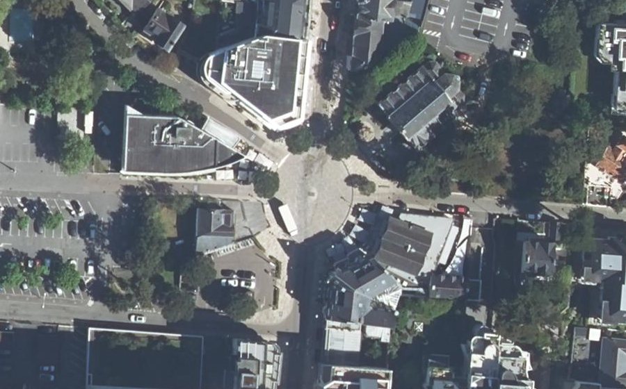 Vue aérienne du Place du Maréchal Leclerc