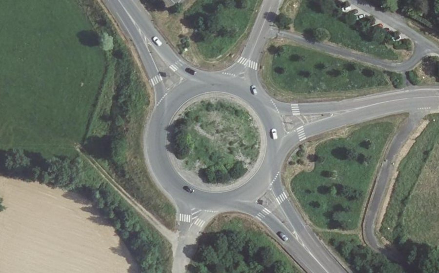 Vue aérienne du Giratoire du Drauzou
