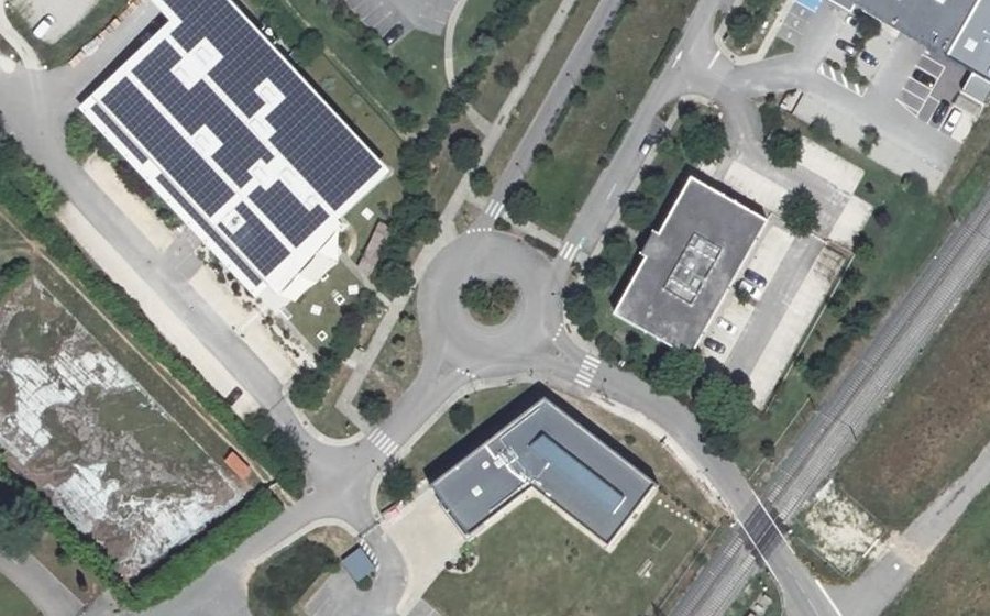 Vue aérienne du Rond-Point de la Correspondance