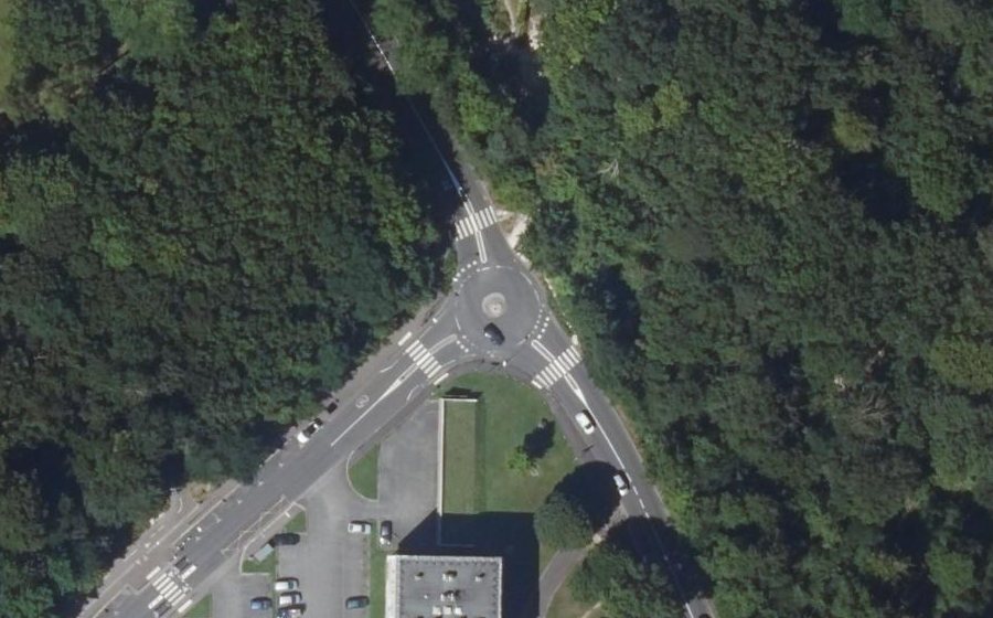 Vue aérienne du Rue Bézout