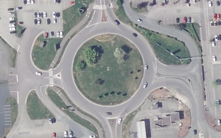 Vue aérienne du Avenue Marchande