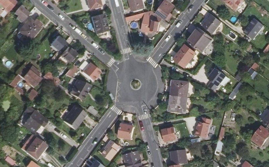 Vue aérienne du Place Pierre Brossolette