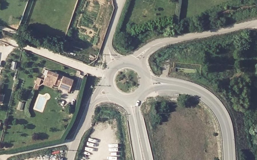 Vue aérienne du Giratoire de la Mole