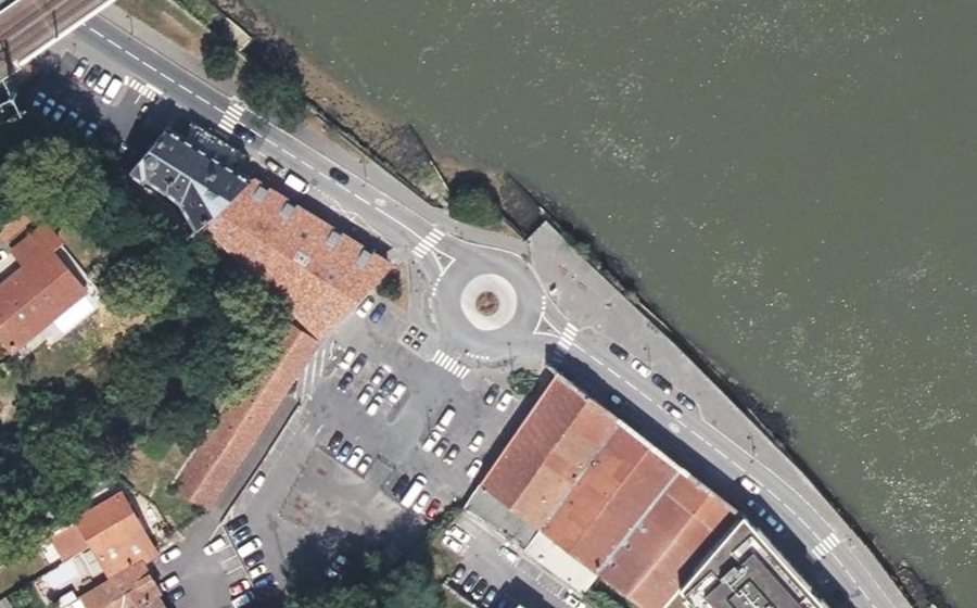 Vue aérienne du Giratoire Gayon
