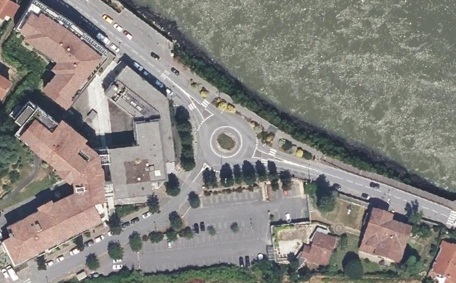 Vue aérienne du Giratoire Xavier Beau