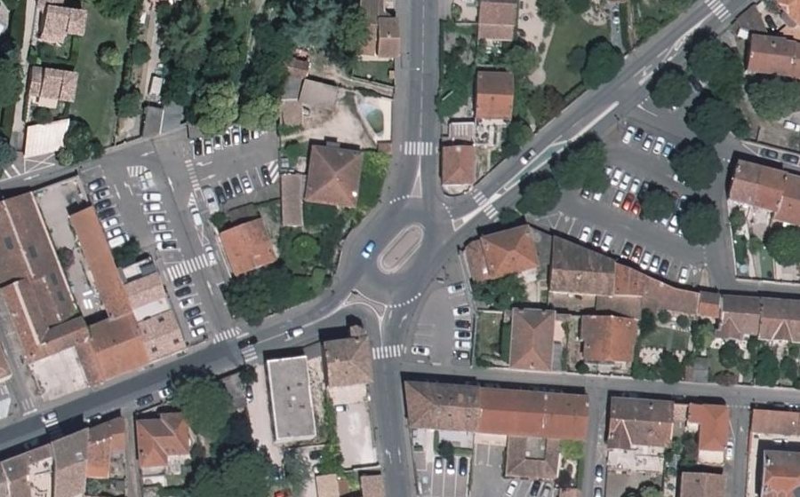 Vue aérienne du Carrefour des Vins du Rhône