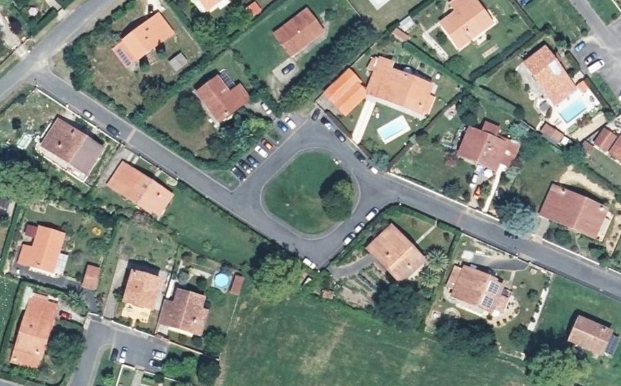 Vue aérienne du Rue Loréak