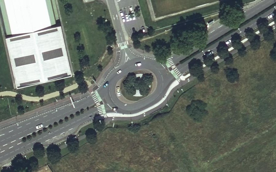 Vue aérienne du Avenue des Aérostiers