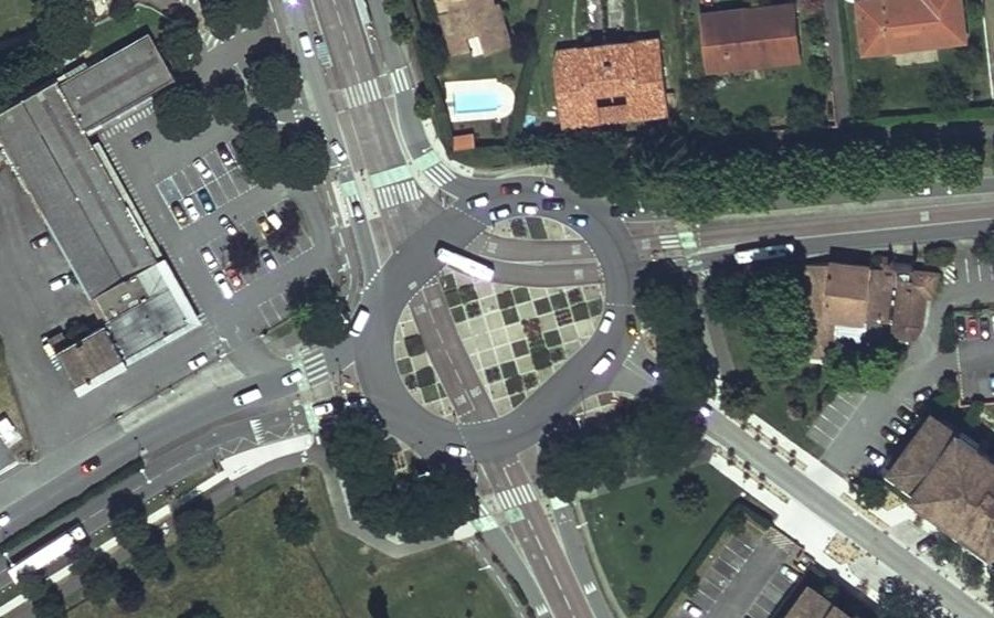 Vue aérienne du Rond-Point des Aérostiers