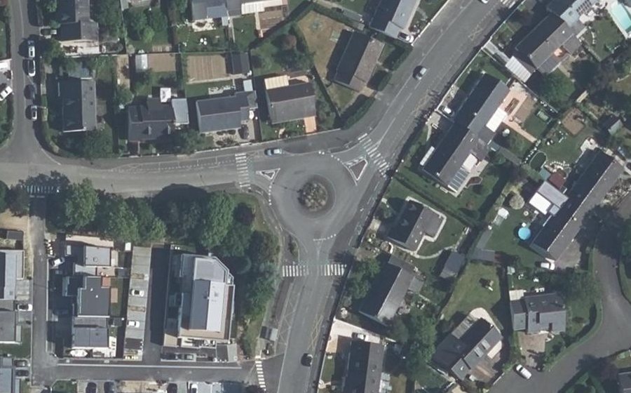Vue aérienne du Avenue de l'Europe