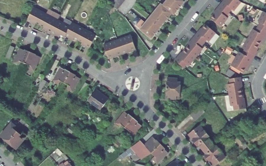 Vue aérienne du Rue Dycke
