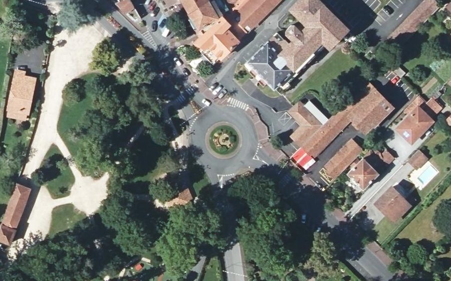 Vue aérienne du Rond-Point Cyrano
