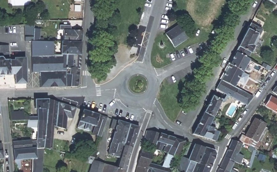 Vue aérienne du Place du Général de Gaulle