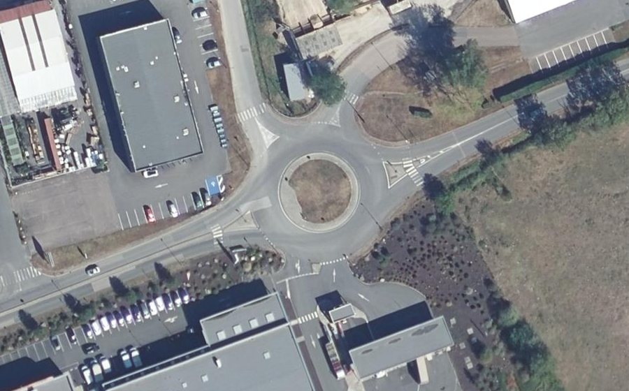 Vue aérienne du Route de Champvert