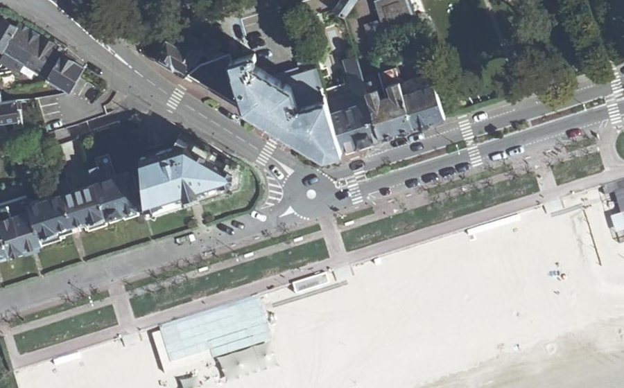 Vue aérienne du Esplanade Lucien Barrière