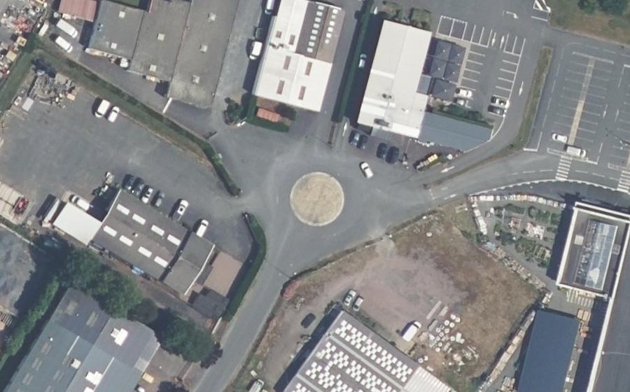 Vue aérienne du Rue de la Haie au Blanc