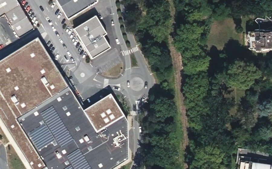 Vue aérienne du Giratoire Perpère