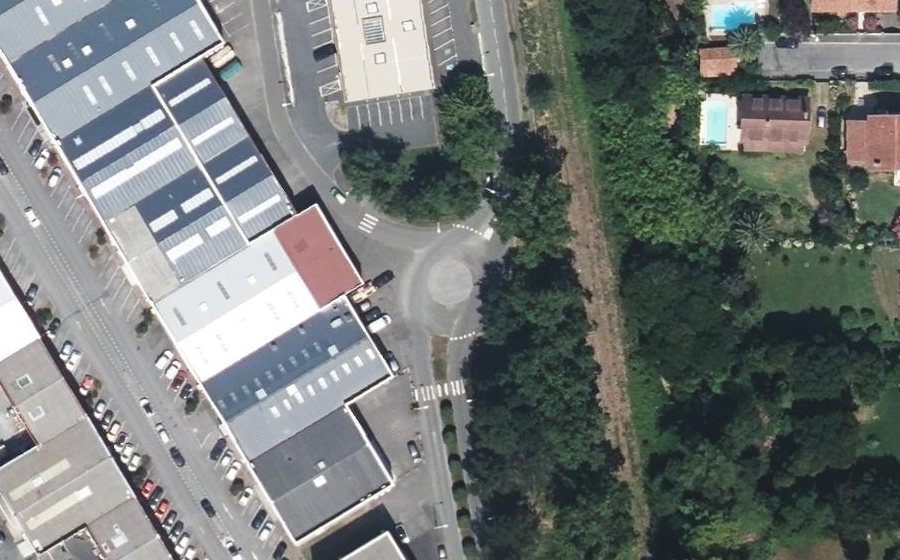 Vue aérienne du Giratoire de Sabalce