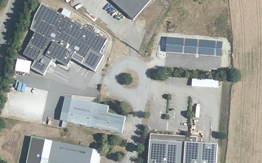 Vue aérienne du La Plaine des Mats