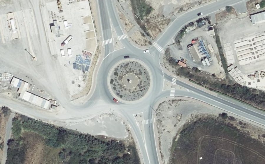 Vue aérienne du Rond-Point de Jugnes