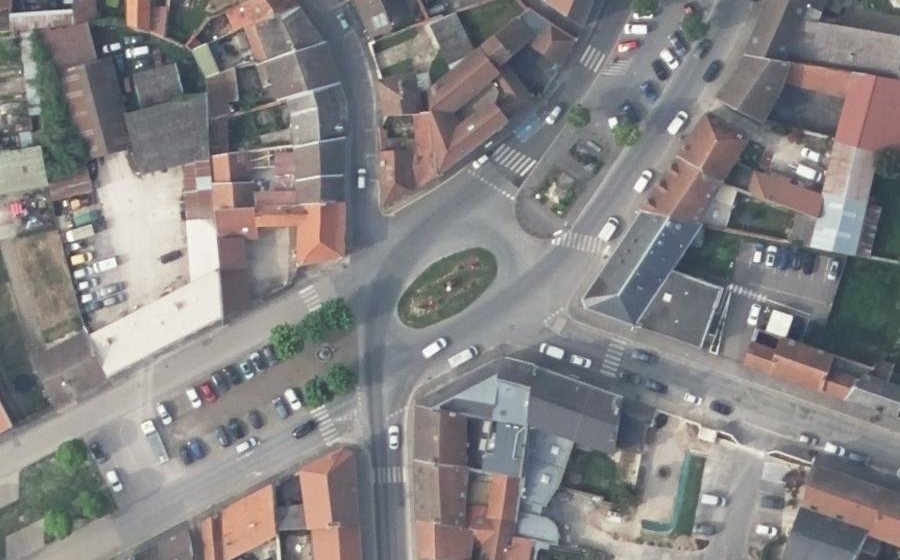 Vue aérienne du Place de la République