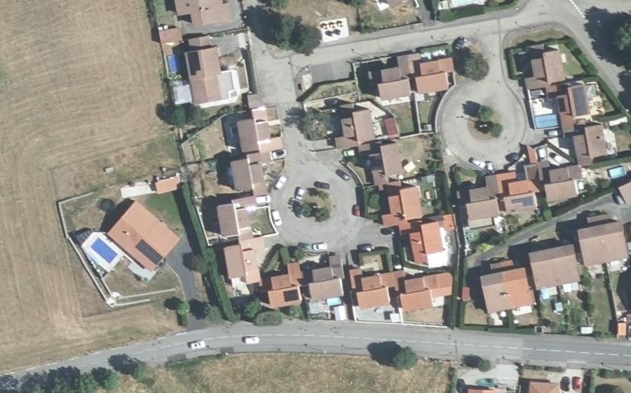 Vue aérienne du Lotissement HLM Cailloux