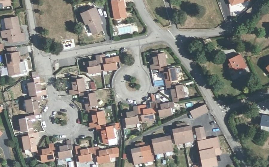 Vue aérienne du Lotissement HLM Cailloux