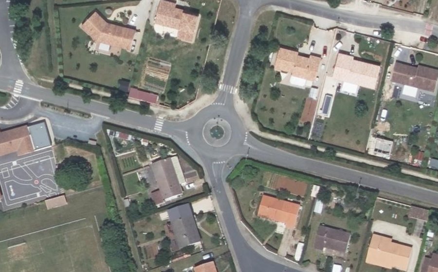 Vue aérienne du Route de Marçay