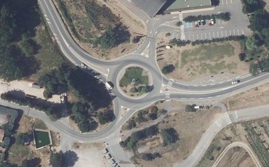 Vue aérienne du Rond-Point Michelage