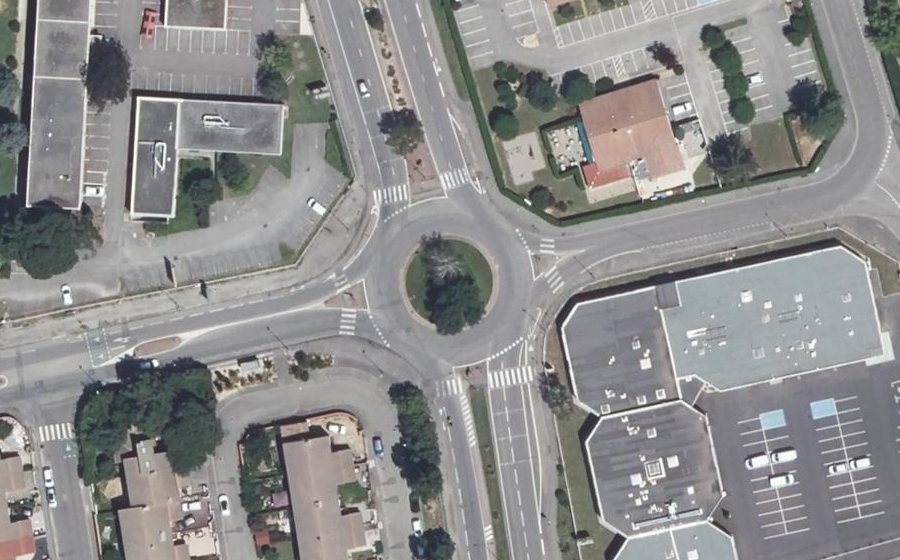 Vue aérienne du Boulevard Franklin Roosevelt
