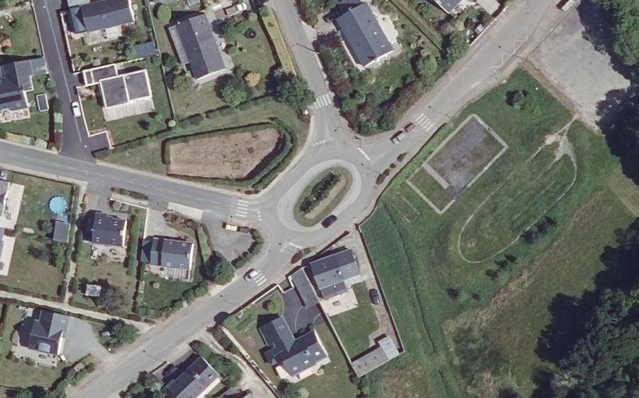 Vue aérienne du Rue du Bourg