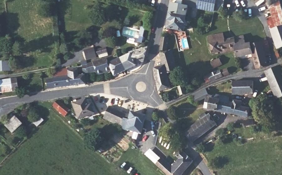 Vue aérienne du Place de la Mairie