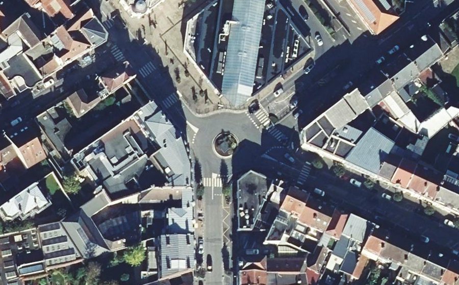 Vue aérienne du Place Georges Clemenceau