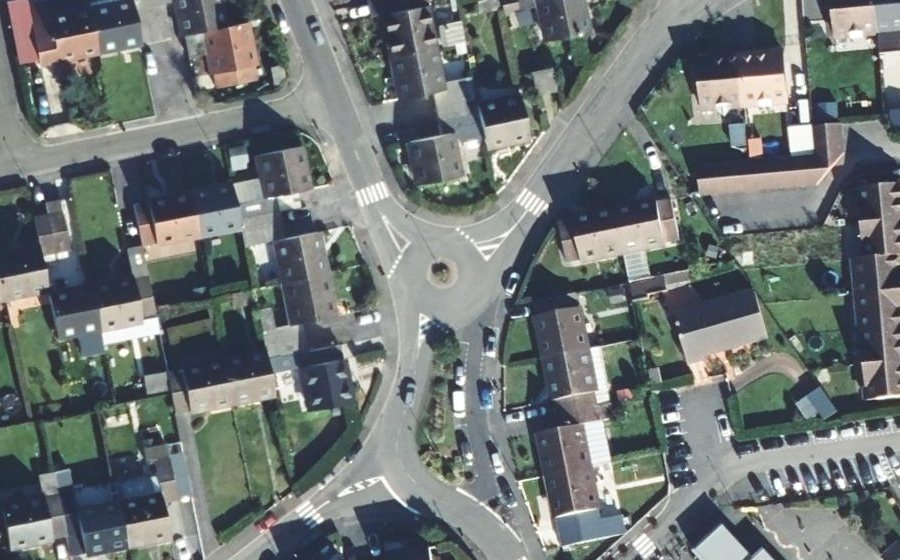 Vue aérienne du Rue René Lantoine