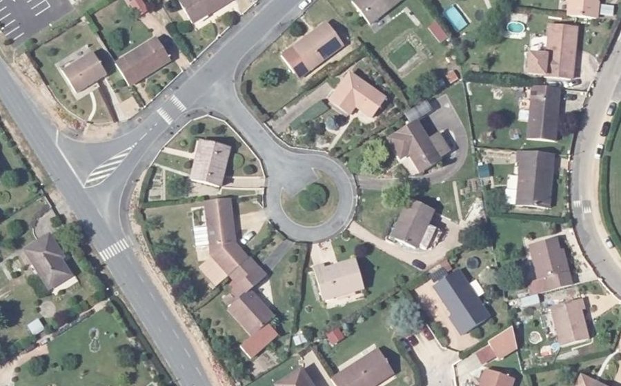Vue aérienne du Allée des Jonquilles