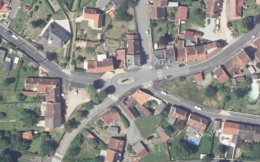 Vue aérienne du Place de Planevert