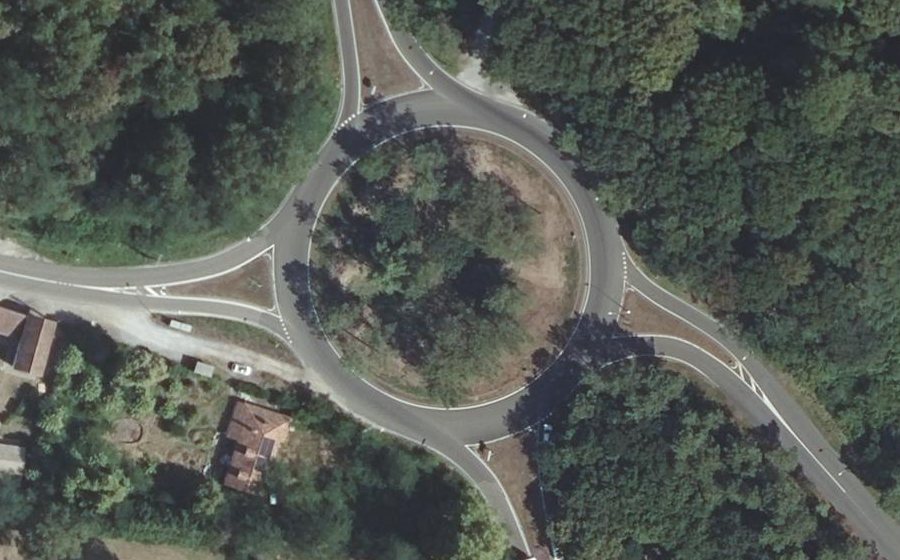 Vue aérienne du Rond-Point de l'Hippodrome