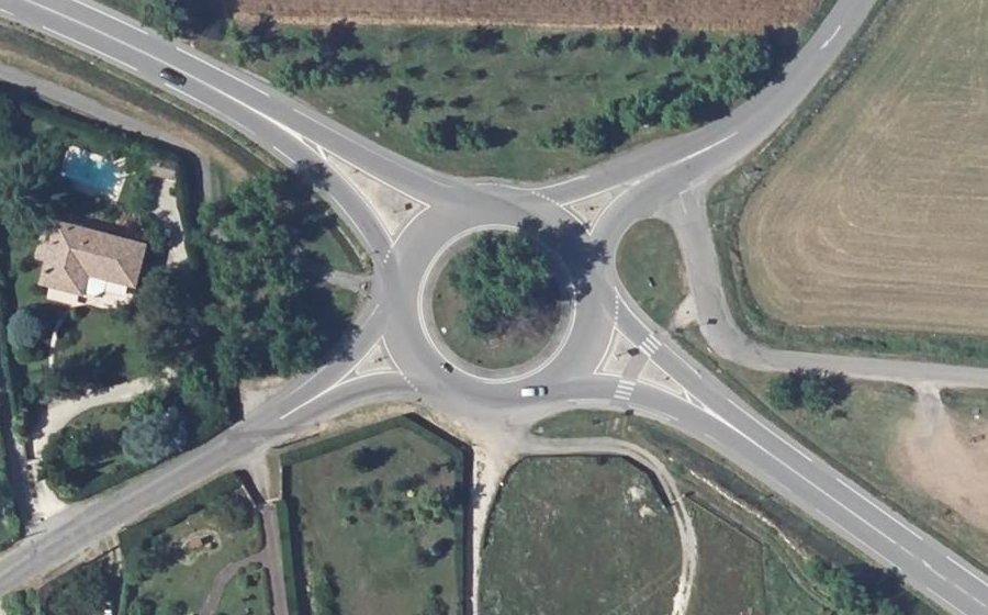 Vue aérienne du Giratoire n°4