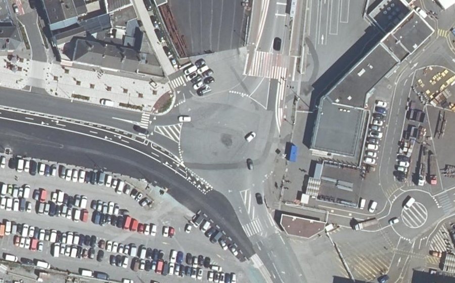 Vue aérienne du Giratoire de Penhoët