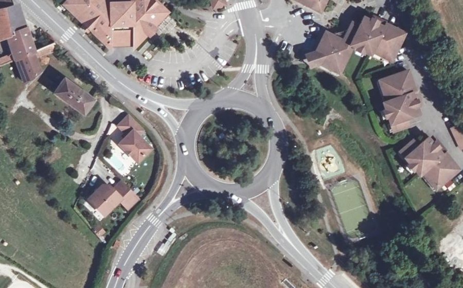 Vue aérienne du Route Napoléon