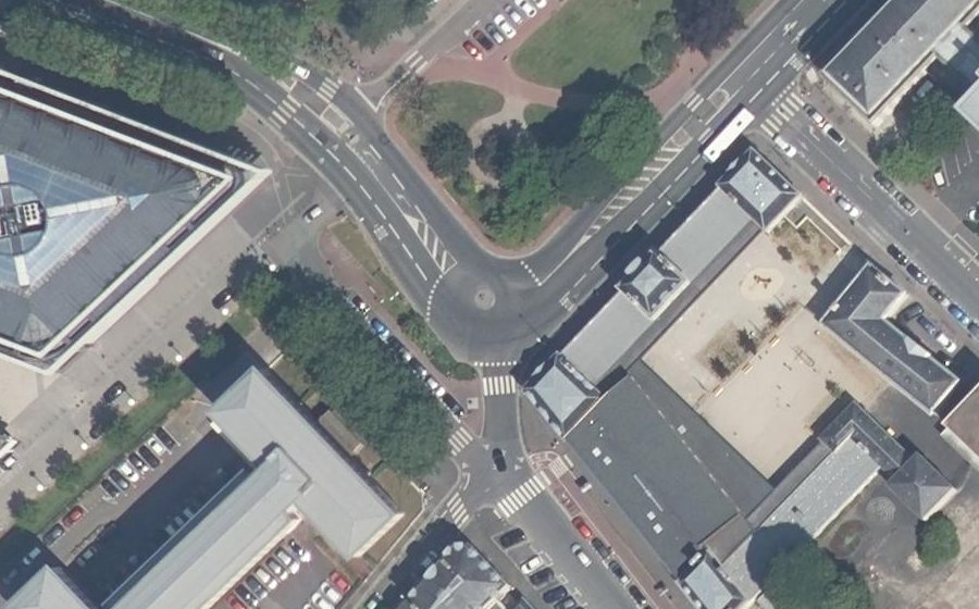 Vue aérienne de la Place Gambetta