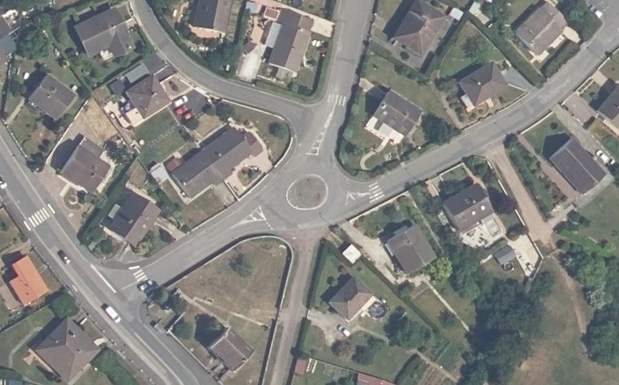 Vue aérienne du Rue du Calvaire
