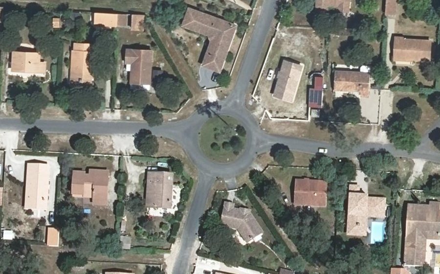 Vue aérienne du Rond-Point Beautemps-Baupré