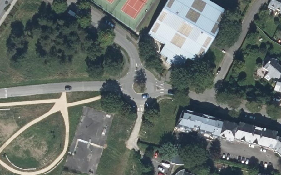 Vue aérienne du Giratoire des Tennis